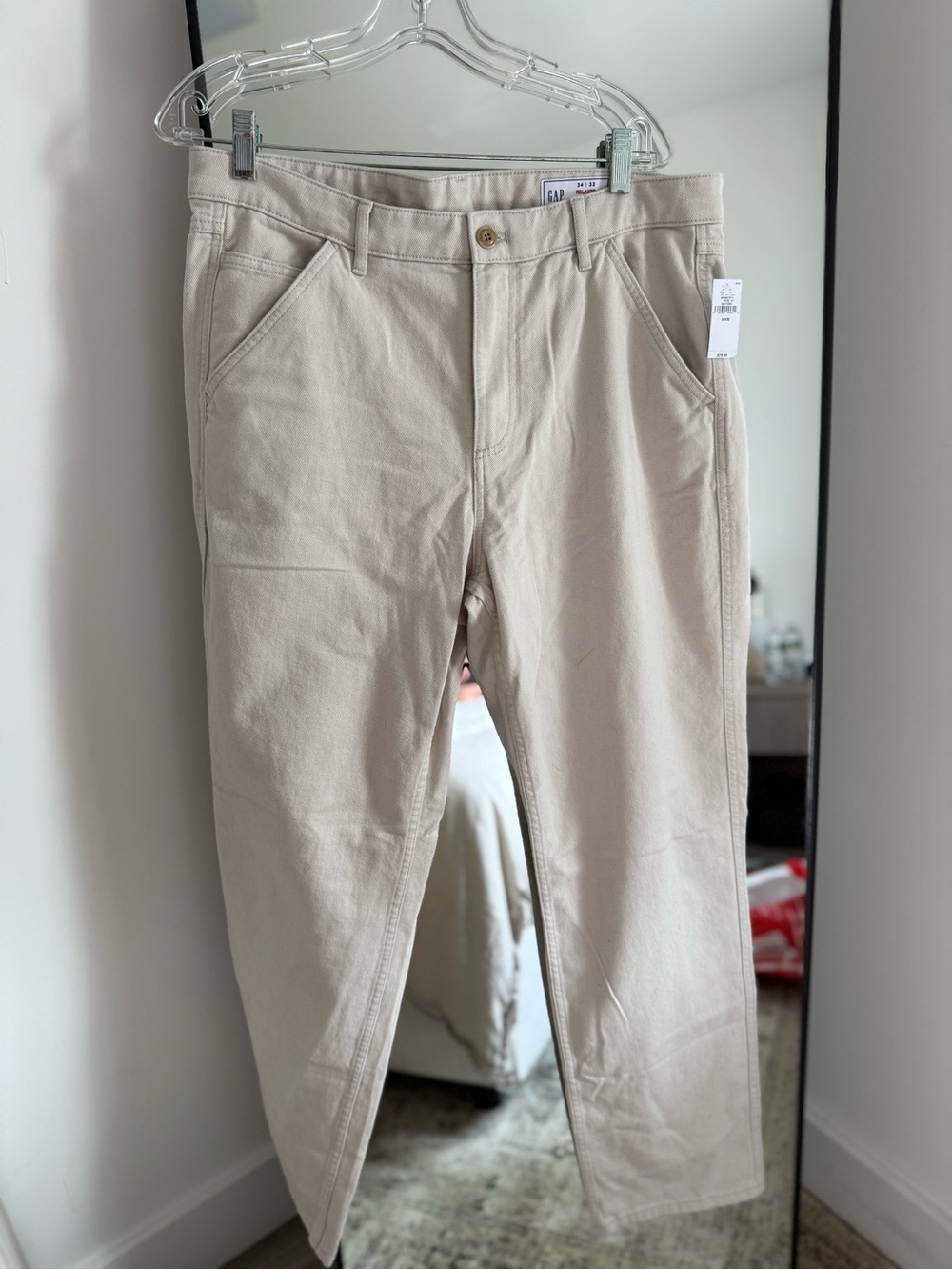 GAP Men's Light Beige Chino Pants